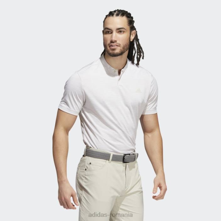 Adidas tricou polo cu dungi texturate bliss adidas bărbați beatitudine/alb 2JBN13452