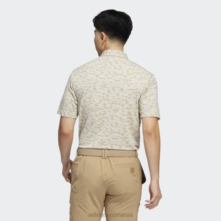 Adidas tricou polo cu imprimeu camuflat din cânepă bărbați cânepă/beatitudine 2JBN14771