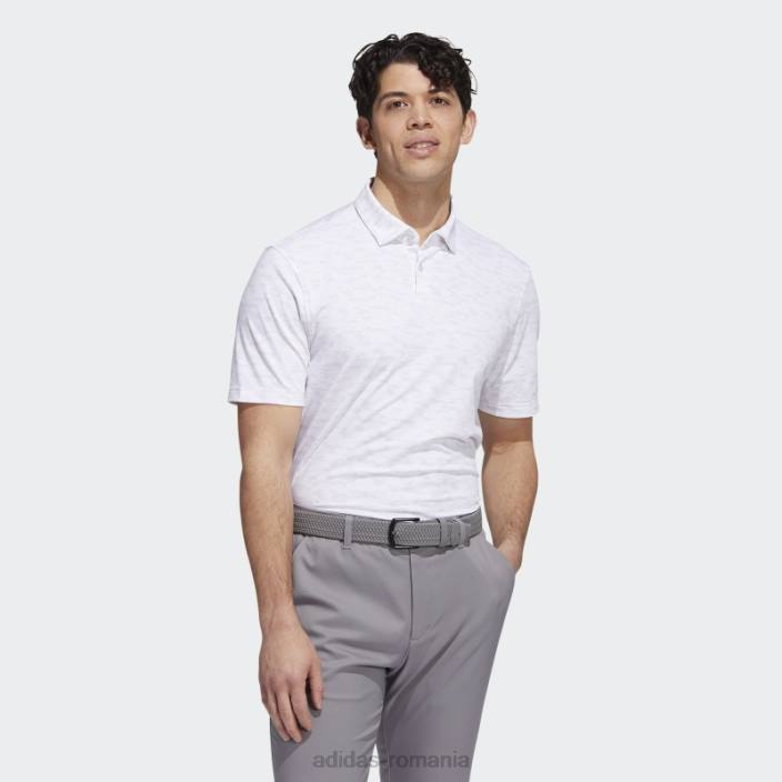 Adidas tricou polo cu imprimeu camuflat gri bărbați gri/alb 2JBN1097