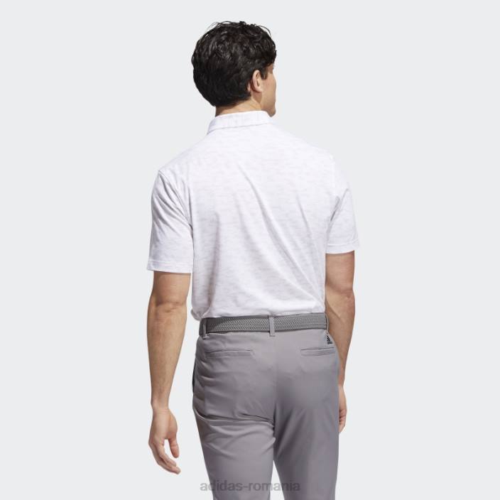 Adidas tricou polo cu imprimeu camuflat gri bărbați gri/alb 2JBN1097