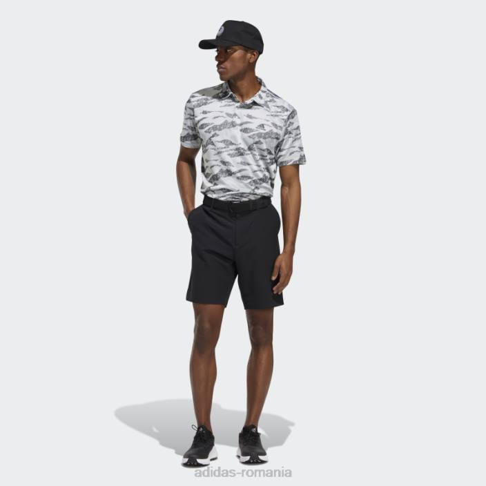 Adidas tricou polo cu imprimeu orizont verde adidas bărbați verde/alb 2JBN14838