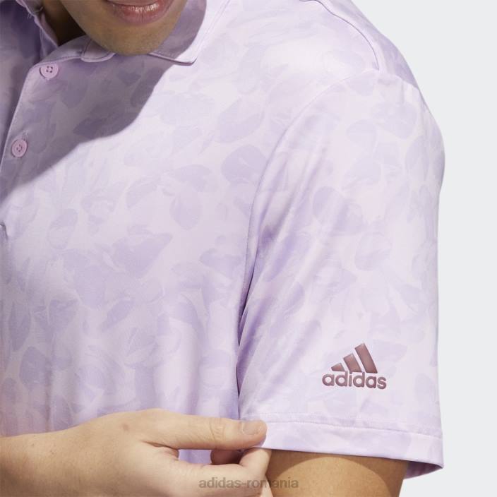 Adidas tricou polo cu imprimeu prisma purple glow fashion bărbați strălucire liliac/violet 2JBN1555