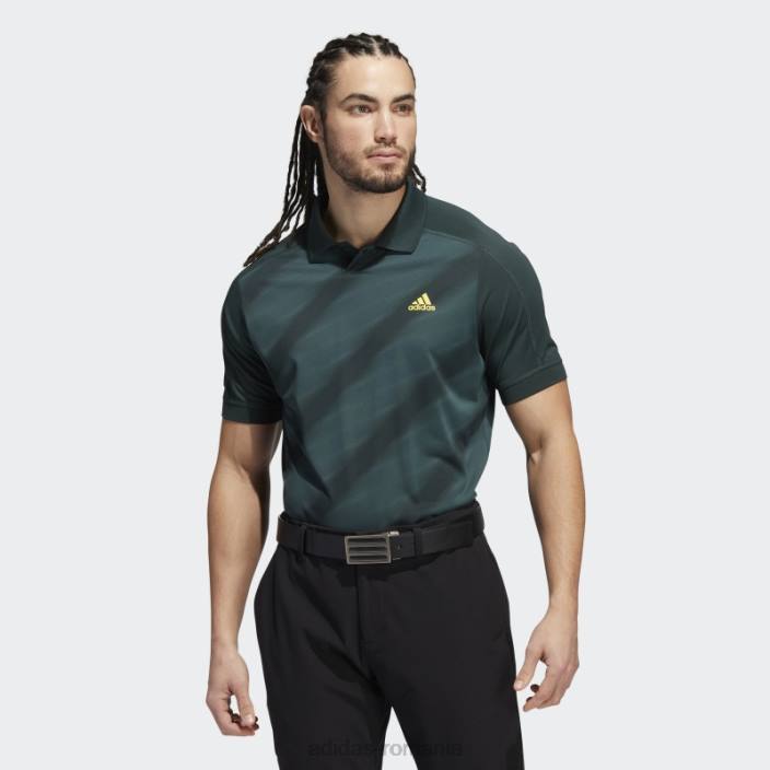 Adidas tricou polo cu imprimeu verde statement adidas bărbați verde/verde mineral 2JBN14721