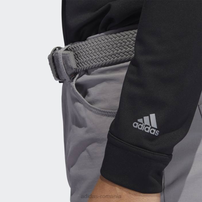 Adidas tricou polo cu maneca lunga negru bărbați negru 2JBN6488