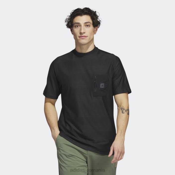 Adidas tricou polo de golf adicross buzunar negru bărbați negru 2JBN5120