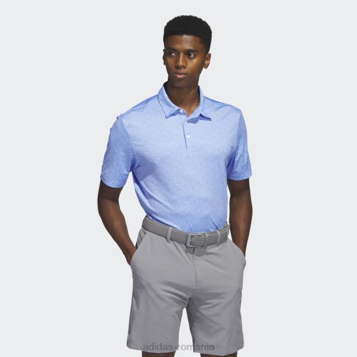 Adidas tricou polo de golf cu imprimeu integral blue ultimate365 bărbați albastru 2JBN5998