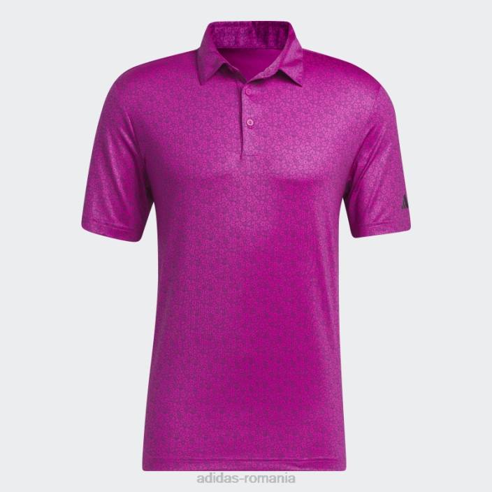 Adidas tricou polo de golf cu imprimeu integral fucsia ultimate365 bărbați fucsie 2JBN1426