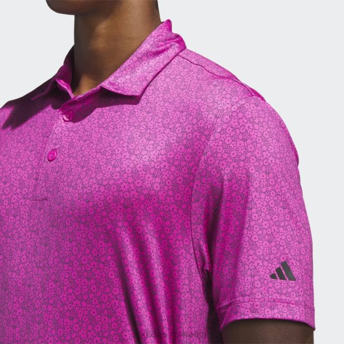 Adidas tricou polo de golf cu imprimeu integral fucsia ultimate365 bărbați fucsie 2JBN1426