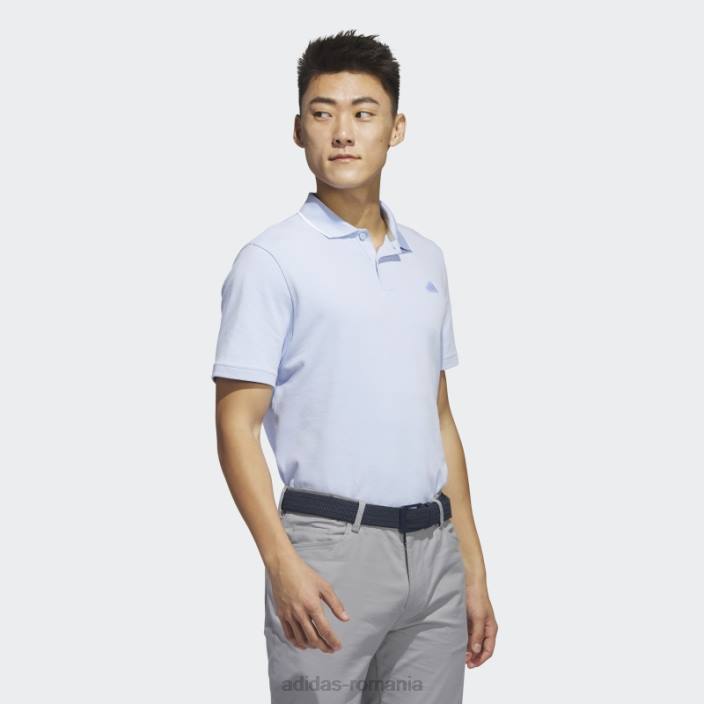 Adidas tricou polo de golf din piqué albastru albastru bărbați zori albastre 2JBN6401