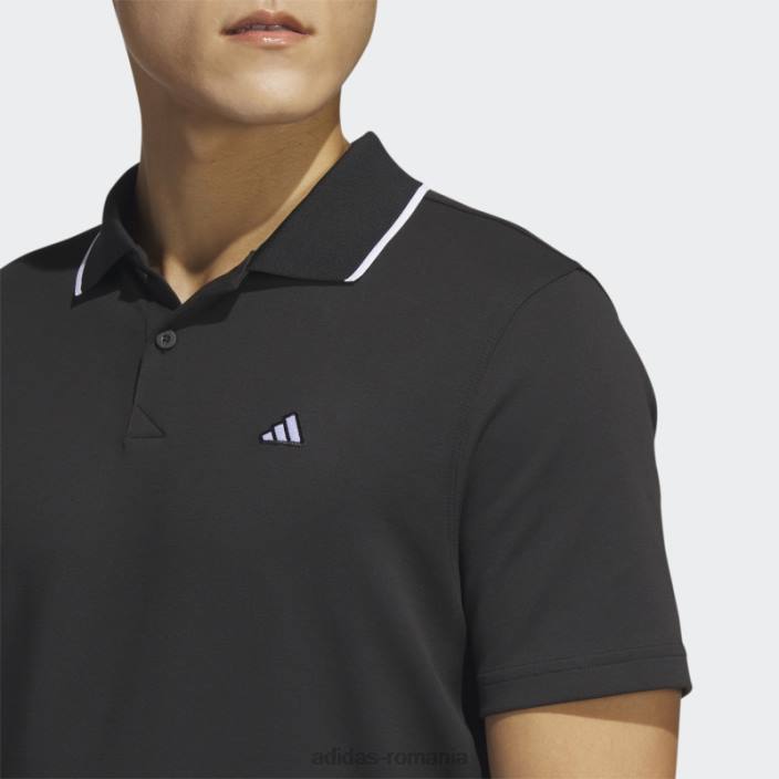 Adidas tricou polo de golf din piqué negru bărbați negru 2JBN6475