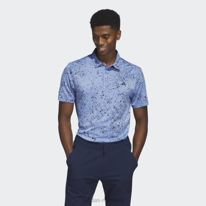 Adidas tricou polo de golf jacquard albastru adidas bărbați albastru/marinier 2JBN6687