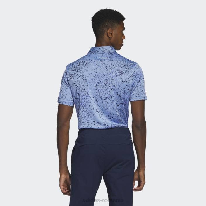 Adidas tricou polo de golf jacquard albastru adidas bărbați albastru/marinier 2JBN6687