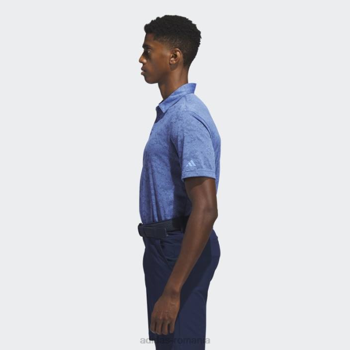 Adidas tricou polo de golf jacquard texturat albastru adidas bărbați albastru/marinier 2JBN6000