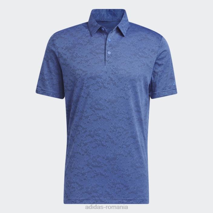 Adidas tricou polo de golf jacquard texturat albastru adidas bărbați albastru/marinier 2JBN6000