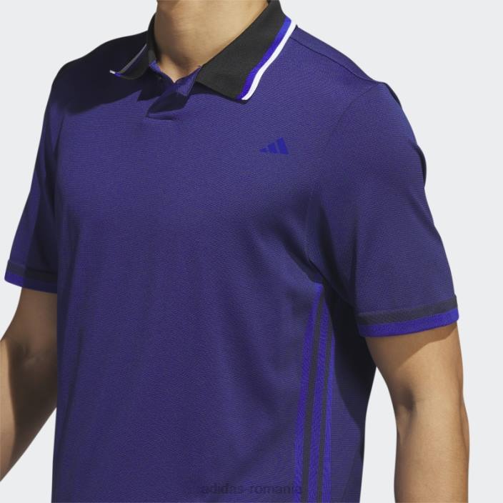 Adidas tricou polo de golf negru ultimate365 tour primeknit adidas bărbați negru/albastru 2JBN6441