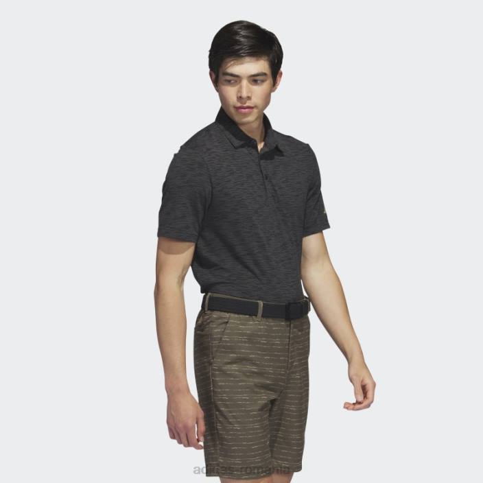 Adidas tricou polo de golf space dye negru bărbați negru 2JBN7508