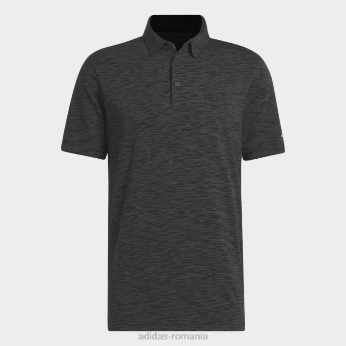 Adidas tricou polo de golf space dye negru bărbați negru 2JBN7508