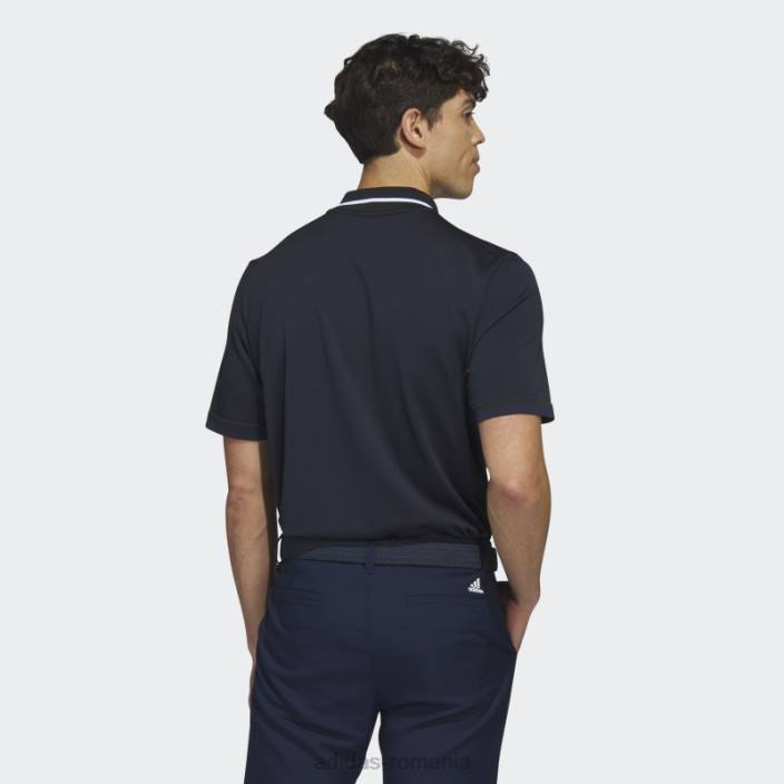 Adidas tricou polo de golf ultimate365 tour primeknit bleumarin bărbați negru/bleumarin 2JBN7488