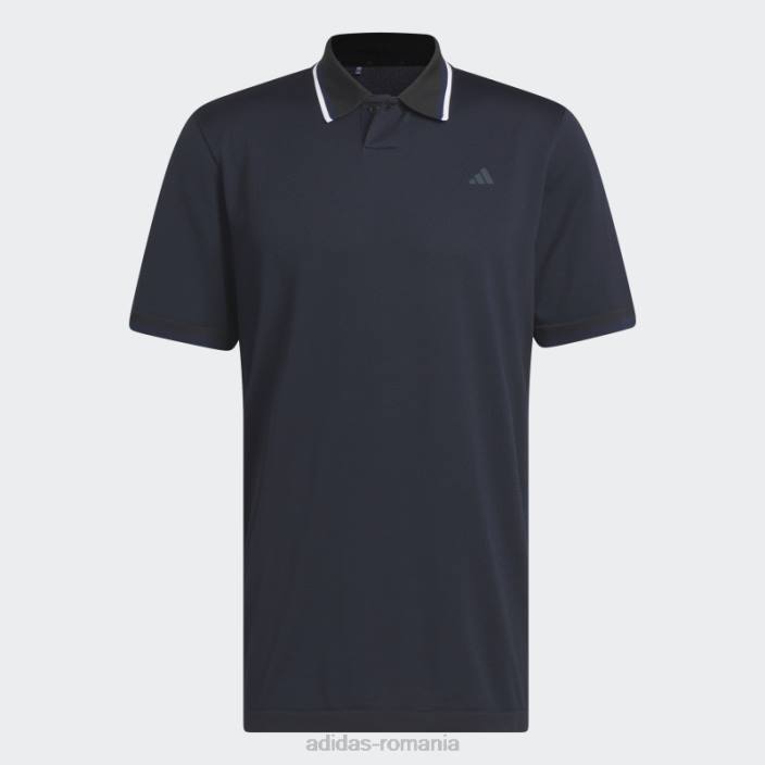 Adidas tricou polo de golf ultimate365 tour primeknit bleumarin bărbați negru/bleumarin 2JBN7488