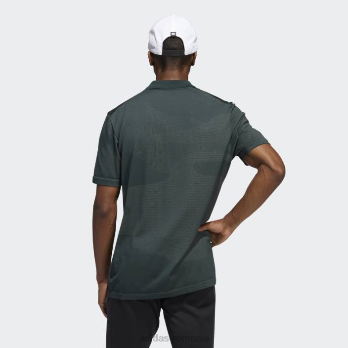 Adidas tricou polo fără cusături, verde bărbați verde 2JBN1249