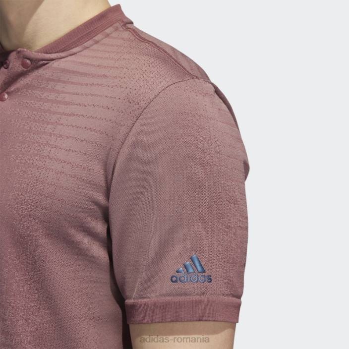 Adidas tricou polo, fără cusături, visiniu adidas bărbați visiniu/violet 2JBN14922