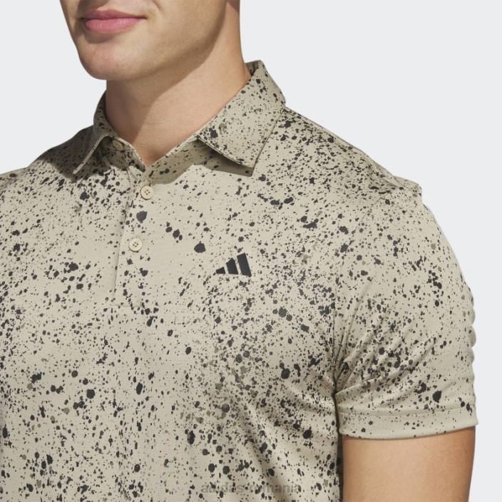 Adidas tricou polo golf jacquard canepa adidas bărbați cânepă/negru/măslin 2JBN6552