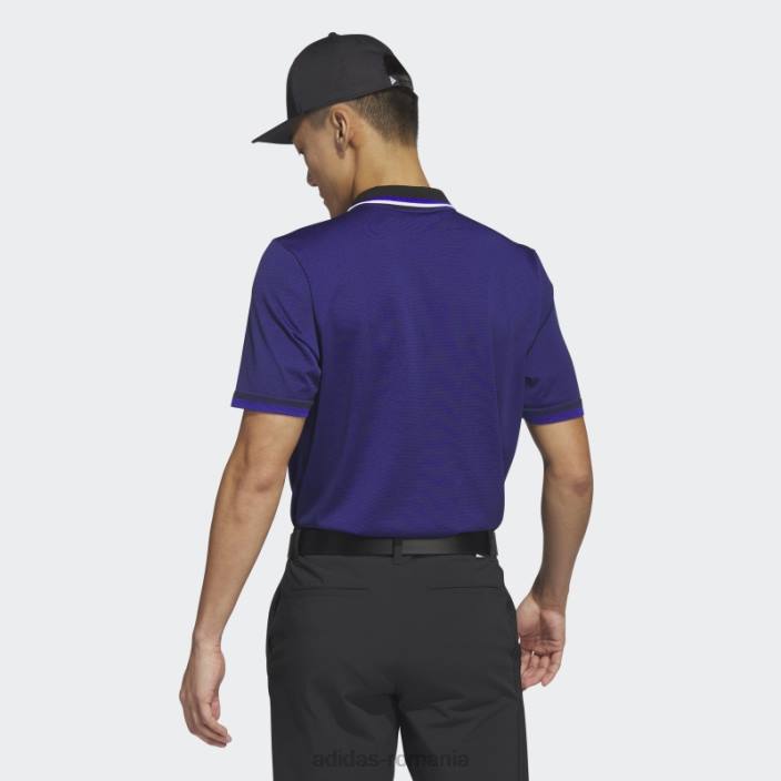 Adidas tricou polo golf ultimate365 tour primeknit albastru bărbați negru/albastru 2JBN1404