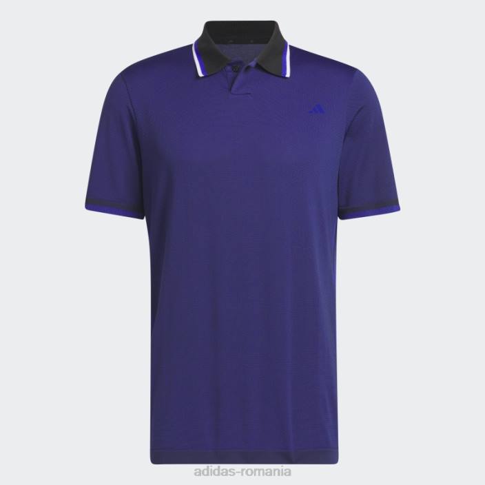 Adidas tricou polo golf ultimate365 tour primeknit albastru bărbați negru/albastru 2JBN1404