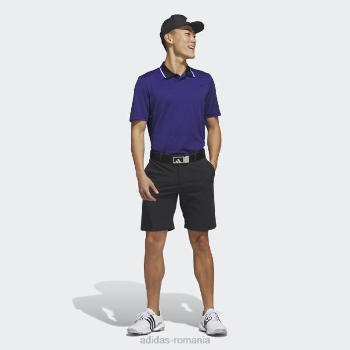 Adidas tricou polo golf ultimate365 tour primeknit albastru bărbați negru/albastru 2JBN1404