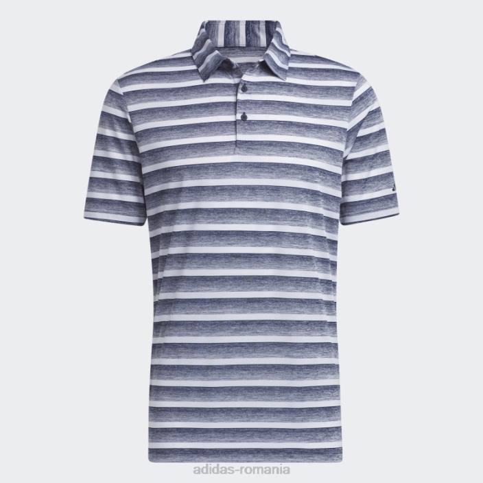 Adidas tricou polo în dungi bleumarin bărbați bleumarin/alb 2JBN6362