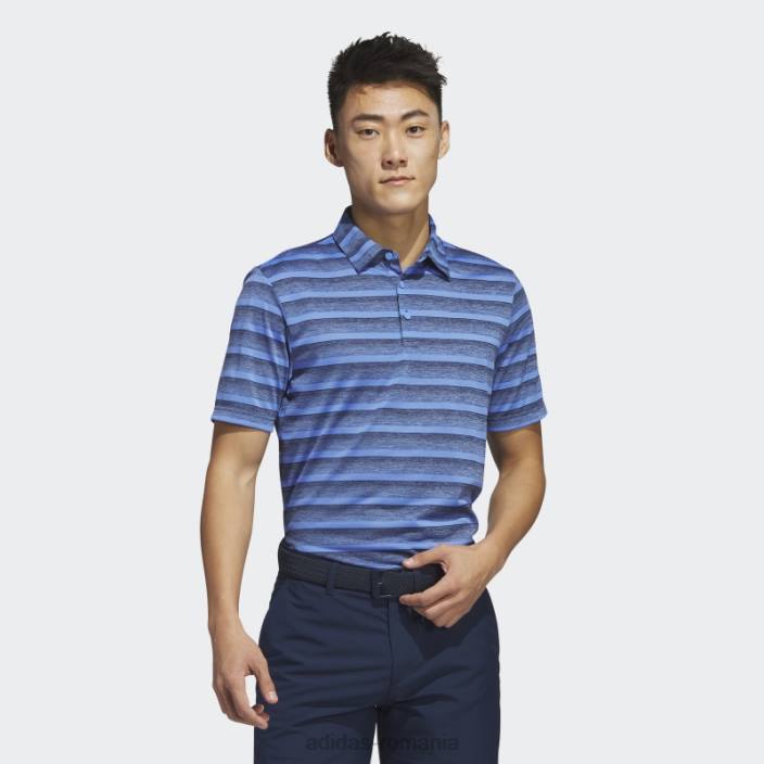 Adidas tricou polo în dungi bleumarin în două culori adidas bărbați albastru marin 2JBN6459