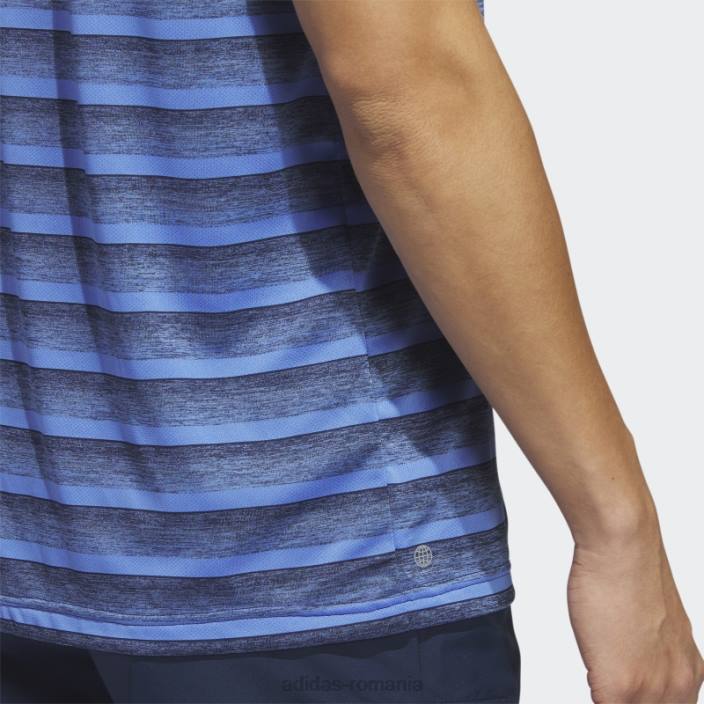 Adidas tricou polo în dungi bleumarin în două culori adidas bărbați albastru marin 2JBN6459