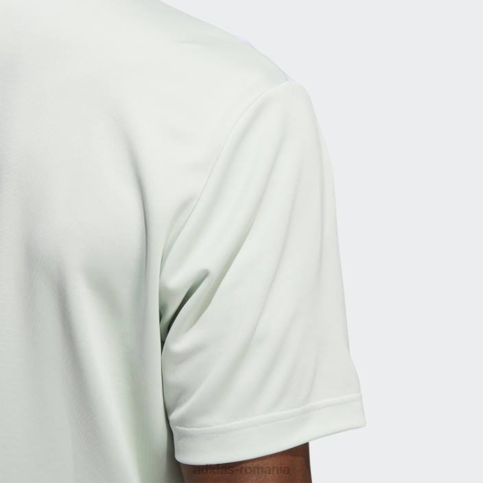 Adidas tricou polo verde colorblock bărbați verde/alb 2JBN14578