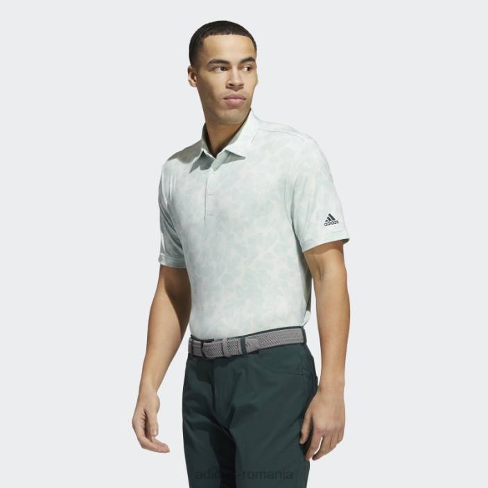 Adidas tricou polo verde cu imprimeu prisma bărbați nuanță verde/verde 2JBN1246