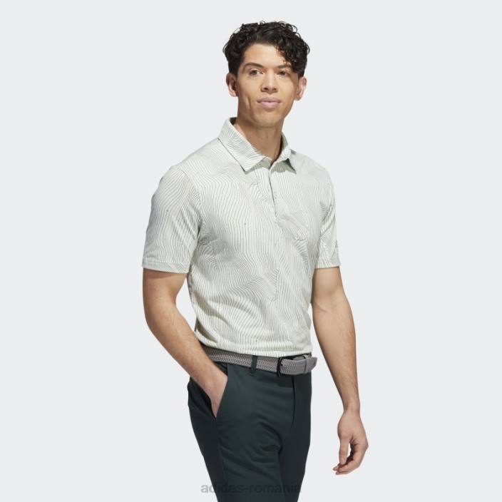Adidas tricou polo verde mel course map bărbați verde mel/verde/canepa 2JBN14909