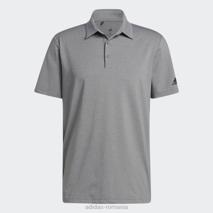 Adidas ultimate365 heather tricou polo gri mel bărbați gri mel 2JBN7166
