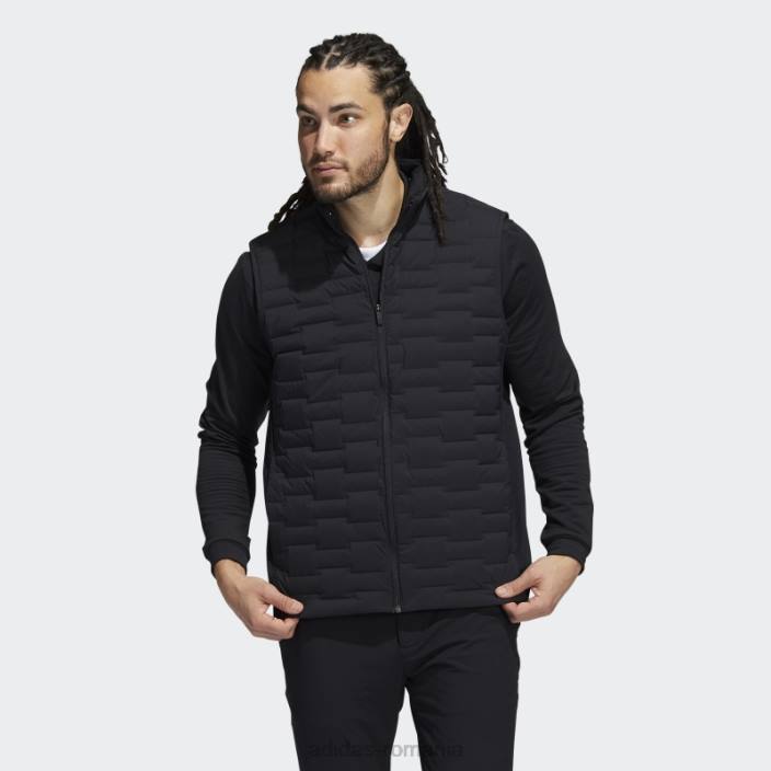 Adidas vestă căptușită cu fermoar complet negru adidas bărbați negru 2JBN13518