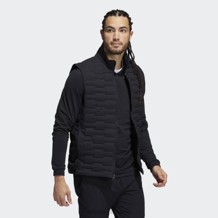 Adidas vestă căptușită cu fermoar complet negru adidas bărbați negru 2JBN13518