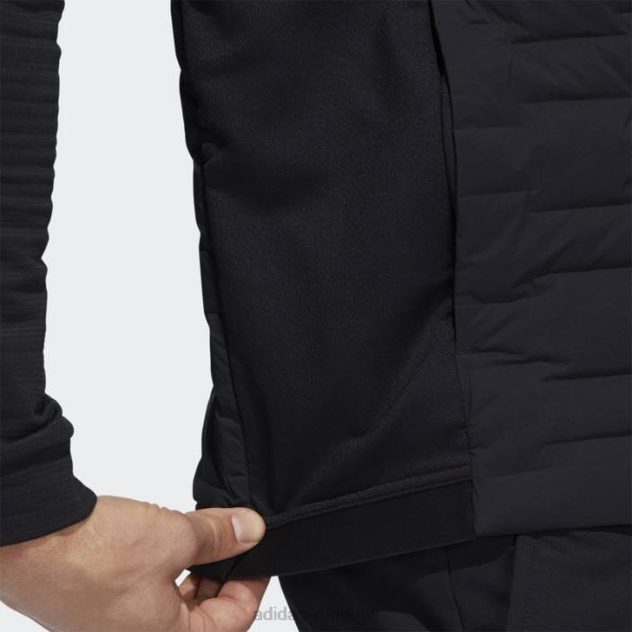Adidas vestă căptușită cu fermoar complet negru adidas bărbați negru 2JBN13518