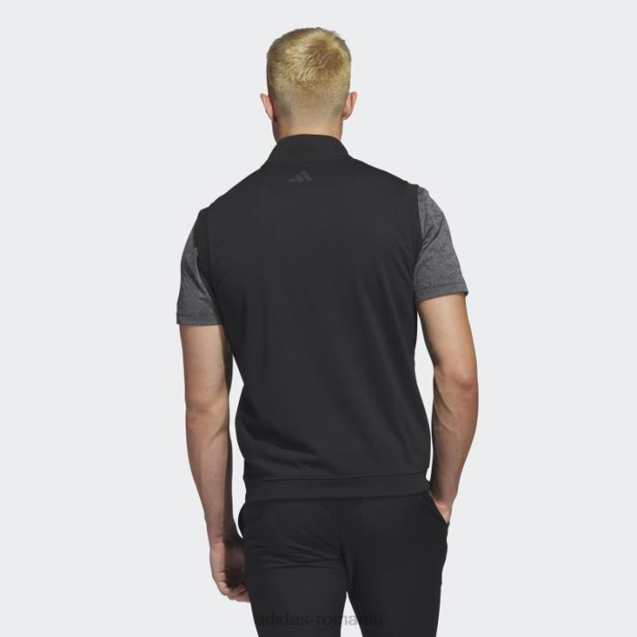 Adidas vestă neagră cu fermoar 1/4 ridicat bărbați negru 2JBN6517