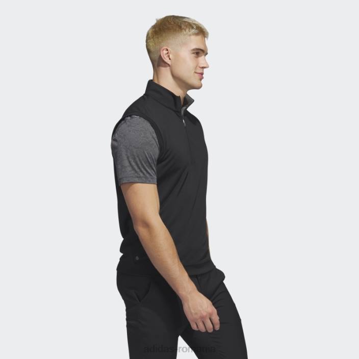 Adidas vestă neagră cu fermoar 1/4 ridicat bărbați negru 2JBN6517