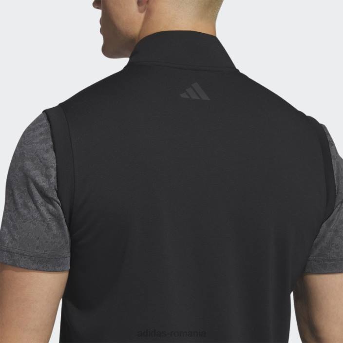 Adidas vestă neagră cu fermoar 1/4 ridicat bărbați negru 2JBN6517