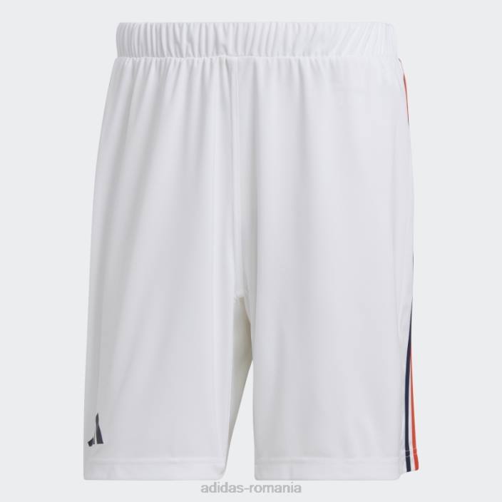 Adidas pantaloni scurți de handbal franța alb adidas bărbați alb/bleumarin/rosu 2JBN14328