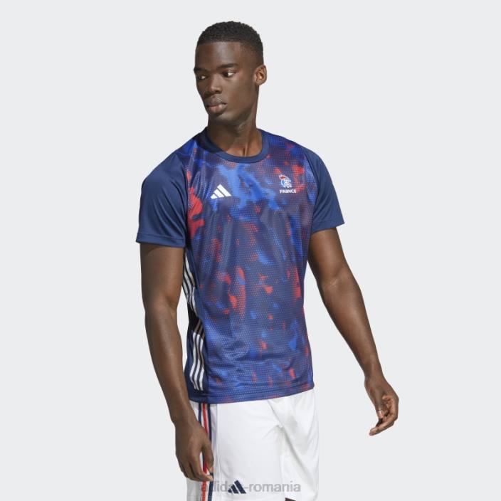 Adidas tricou handbal franța bleumarin bărbați bleumarin/alb 2JBN14348