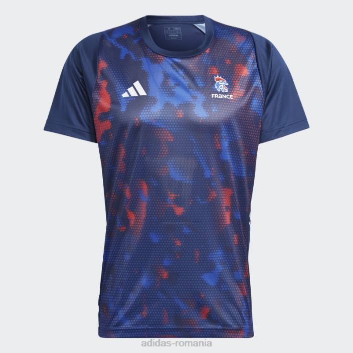 Adidas tricou handbal franța bleumarin bărbați bleumarin/alb 2JBN14348