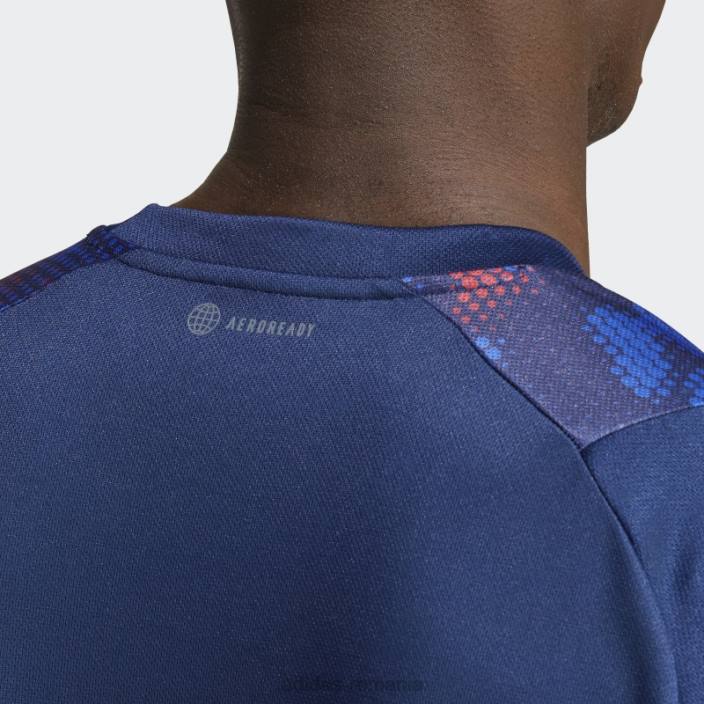 Adidas tricou handbal franța bleumarin bărbați bleumarin/alb 2JBN14348
