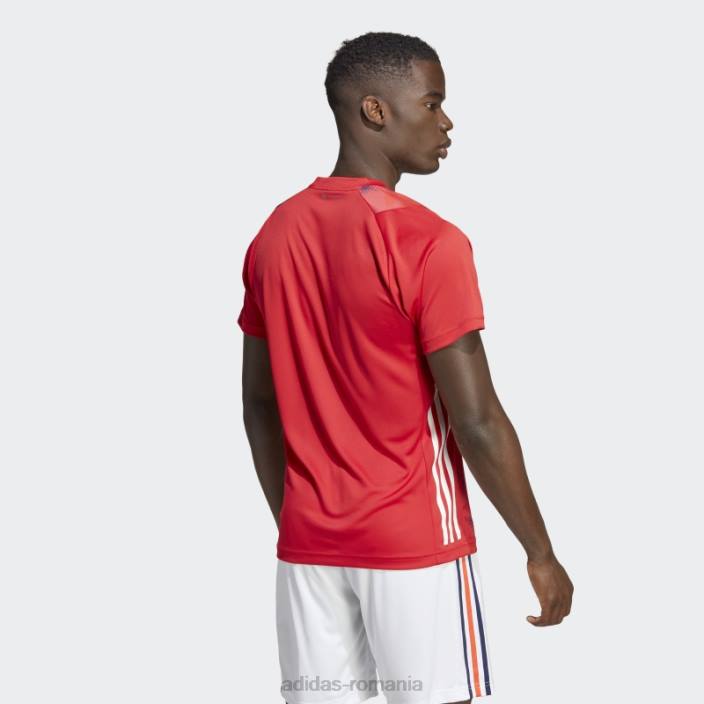 Adidas tricou roșu de handbal Franța bărbați rosu alb 2JBN14104