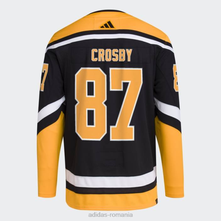 Adidas Black Penguins Crosby tricou autentic revers cu semnificație retro bărbați negru 2JBN6821