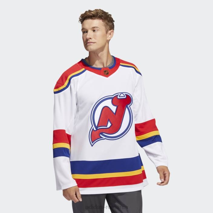 Adidas White Devils tricou autentic reversat cu semnătură retro bărbați alb 2JBN6797