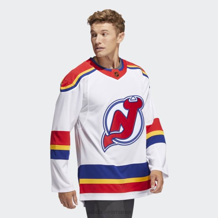 Adidas White Devils tricou autentic reversat cu semnătură retro bărbați alb 2JBN6797
